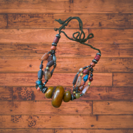 Chunky Amber With Semi Precious Stones